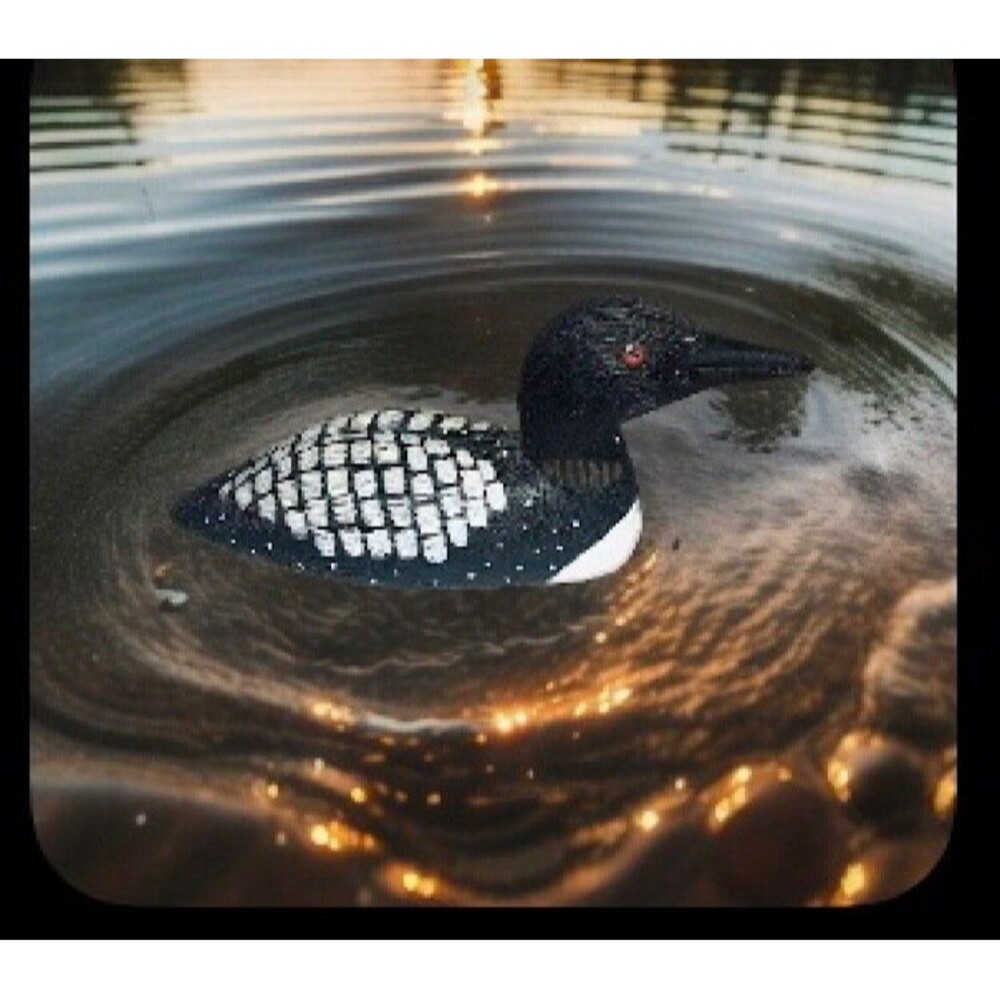 Signed Loon 6” Jennings Decoy Company of MN Hand Painted Resin